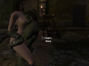Skyrim. Lida gets fucked by green orcs. Insatiable porn  Adult games