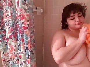 The biggest real breasts in the world shower play time thick Latina moans