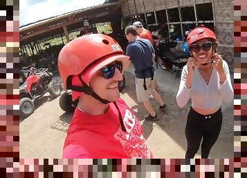ATV buggy tour with his Thai girlfriend had them fucking at home afterwards