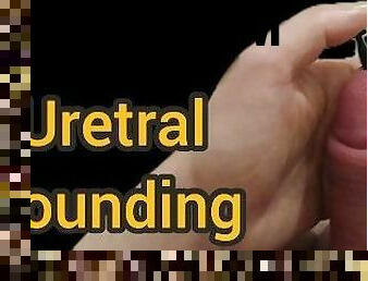 Orgasm with uretral plug after penis pump