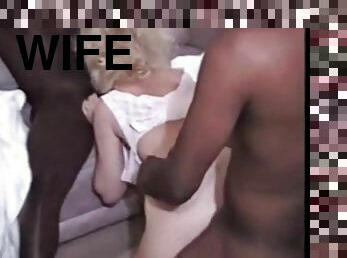 Velvet swingers club blonde wife with two bbc males swingers
