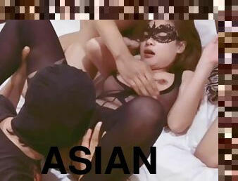 Lecherous asian slut gangbang memorable sex video