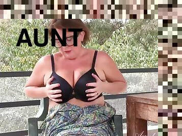 Auntjudys - Your busty stepmom Jojo gives you JOI on the terrace