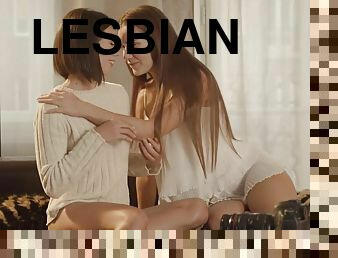 Amazing teens lesbian thrilling xxx movie