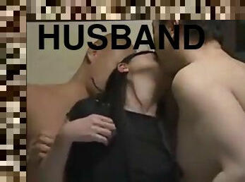 Husband allows two men to fuck his wife............1