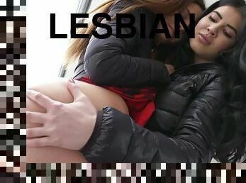 Lesbea - Desirable Lesbian Trib In Winter Cabin 1