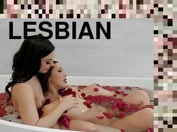 Horny lesbies teen aphrodisiac sex video