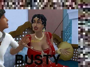 Desi Telugu Busty Saree Aunty Lakshmi was seduced by a young man - Vol 1, Part 1 - Wicked Whims - With English subtitles