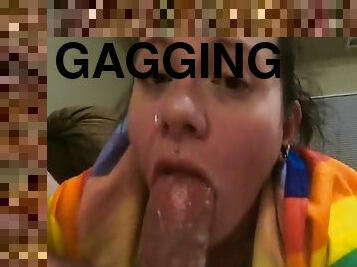 Sloppy Deepthroat Gagging