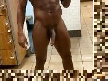 Gym Locker Room Showoff