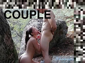 Shameless couple outdoor incredible xxx clip