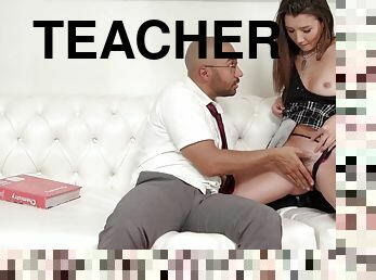 Slutty schoolgirl wants to hump her teacher