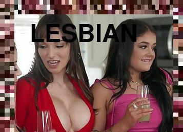 coño-pussy, lesbiana, trío, coño-cunt