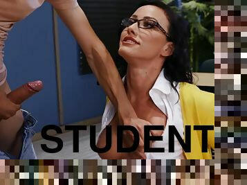 Well-hung student gives his teacher anal satisfaction