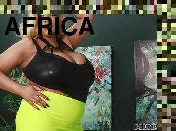 Hot BBW Africa Sexxx makes love with young stepson