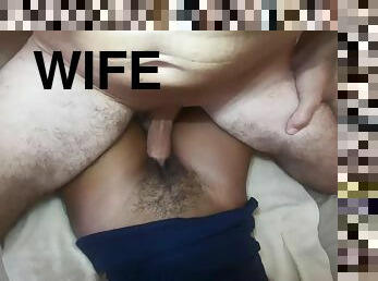 I fuck my wife's hairy pussy - amateur porn clip