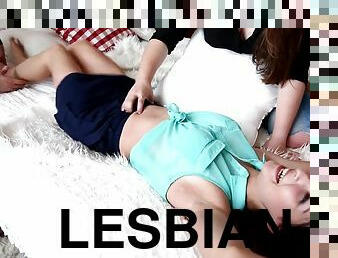 Anna Vs Mila - Lesbian Tickle Battle