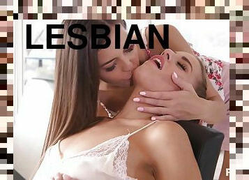 Lustful lesbians incredible sex video