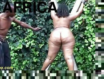 Bbw african outdoor bdsm lesson