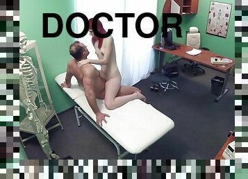 Fake Hospital - Cute Redhead Rides Doctor For Cash 1