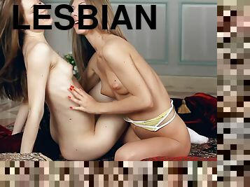 Slim teen lesbians amazing hot scene