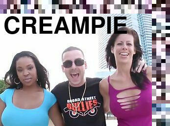 Creampie Interracial Threesome Orgy - Alexis fawx