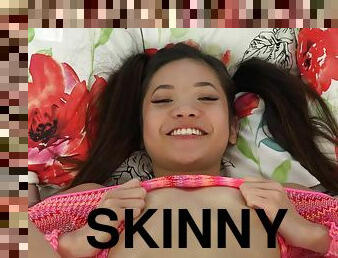 skinny asian teen Vina Sky solo video