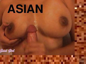 Real Asian massage girl makes him cum twice (dirty talker) - AsianGoodGirl - Big dick