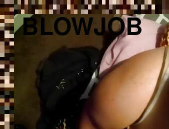 Blindfold blowjob