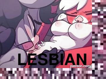 Relaxation Session - Lesbian Fingering and Squirting 60fps uncensored Animation