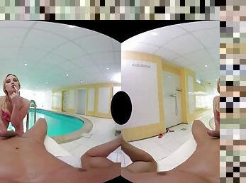 sexe-de-groupe, point-de-vue, piscine, 3d