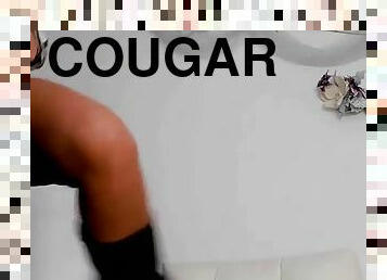 Cute cougar mommy masturbating
