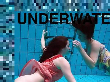 Liza and Alla underwater experience