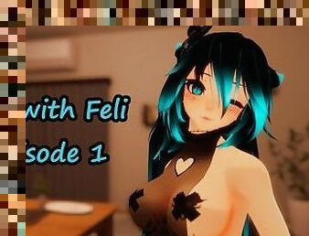 Horny Catgirl takes care of you and lets you cum down her throat~ [JOI with Feli - Ep.1]