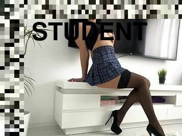 student is fucked by her director in the office cumshot on ass /CandyLuxxx