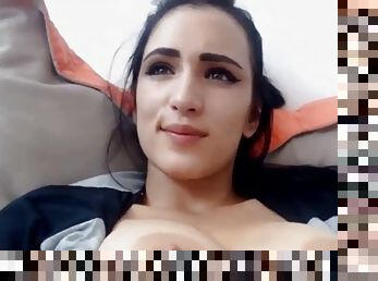 Gorgeous arab girl fisting herself and its superb