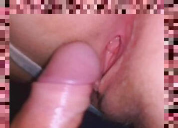Gaping Wet and Loud Pussy Fucking: Cum On Her Asshole