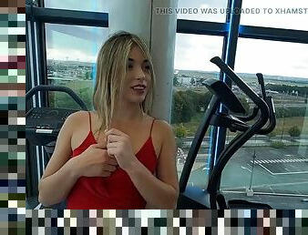 Perfect ass Spanish Dancer Anastasia Brokelyn gets fucked hard in the gym and at the Hotel by a producer