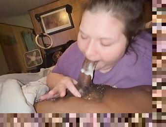 extrem, avsugning, gigantisk-kuk, deepthroat, creampie, bbw, sväljer, sprut, oral, gagging