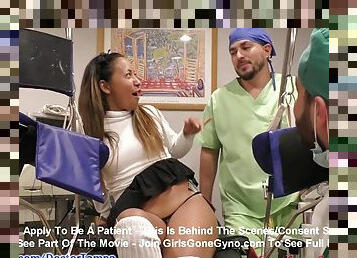 Sexy Latina Melanie Lopez gets a gyno exam from Dr. Tampa on camera