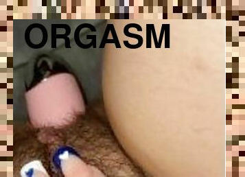 Strong Orgasm on pink vibrator