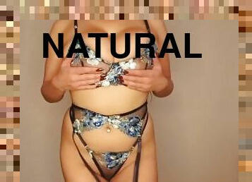 MOM with Natural Big Tits in Micro Bikini Try On Haul - MILF