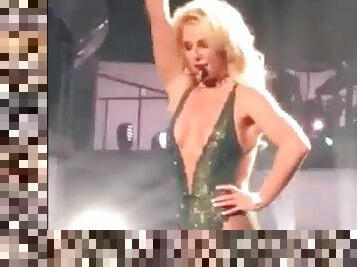 Britney spears tit falls out live on stage