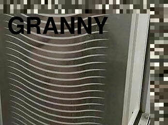 Granny orgasm in shower 1