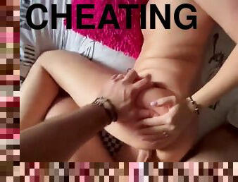 Cheating wife, fucking the neighbor in the morning!