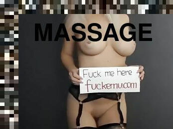 This girl loves it hard at the massage