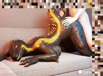 Furry Lizard Girl Doggystyle Sex - SFM Animation