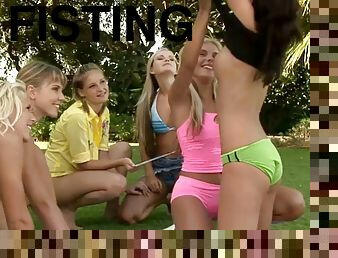 Teen vagina fisting scene