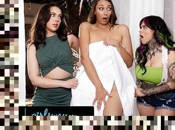 GIRLSWAY - Roommates Whitney Wright & Xwife Karen Fight Over Who Hot Bella Rolland Should Move With