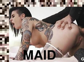 Fucking to tattoed maid